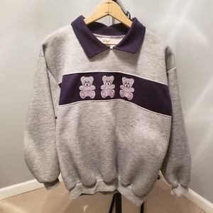 S Grandma Style Bear Sweater